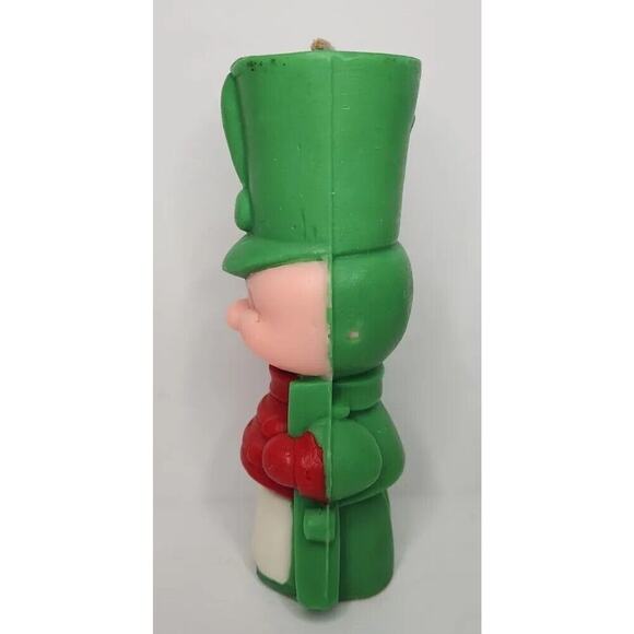 Vintage Holly Brights Toy Soldier Christmas Holiday Candle 5.5" SKU H113 - Picture 3 of 7